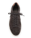 Simon Suede Low-Top Sneaker, Gray