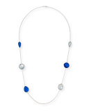 925 Rock Candy Wonderland Large Station Necklace in Midnight, 42"