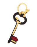 Lips Key Charm, Black/Red (Nero/Fuoco)