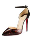 Uptown d'Orsay 100mm Red Sole Pump, Brown