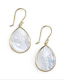 Small Teardrop Earrings, Mother-of-Pearl
