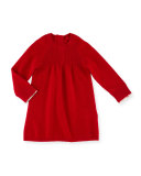 Ivanna Cotton Shift Dress, Pale Ash Rose, Size 6M-3Y