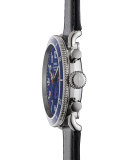 47mm Runwell Sport Chronograph Watch, Blue/Back 