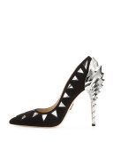 Rhea Suede Slingback Flat, Black