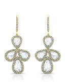 Pear-Shaped Diamond Drop Earrings in 18K Yellow Gold