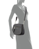 Recruit Leather Saddle Bag, Shadow
