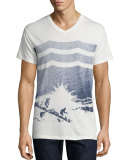 Trailblazers V-Neck T-Shirt, White
