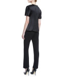 Classic Cigarette Trousers, Black