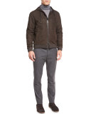 Featherweight Turtleneck Sweater, Heather Cinder
