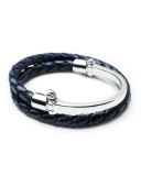Sterling Silver Rovos Half-Cuff Woven Bracelet