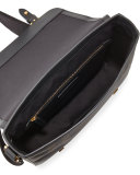 Hendley Check Messenger Bag, Chocolate