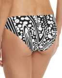 Adele Printed Ruched Hipster Swim Bottom