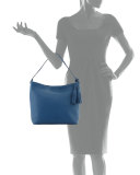 Thea Leather Hobo Bag, Tidal Wave