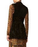 Jacquard Tank with Fringe Trim 