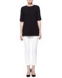 Catherine Cropped Pants, Ivory