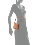 Cynnie Suede Micro Crossbody Bag, Twig