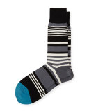 Ecru Striped Socks