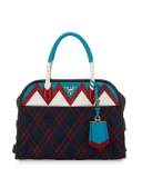 Tessuto Impunturato Satchel Bag