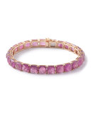 18K Rock Candy Tennis Bracelet in Quartz/Ruby