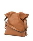Flamenco Knot Bucket Bag, Tan
