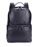 Solid Leather Backpack, Blue
