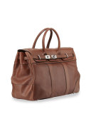 Calf Leather Country Bag, Copper