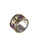 Ruby Root Fleur-de-Lis Band Ring