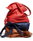 Flamenco Knot Bucket Bag, Tan