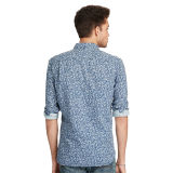 Floral Slub Cotton Sport Shirt