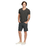 Cotton Canvas Cutoff Short