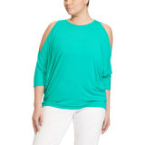 Cutout-Shoulder Jersey Top