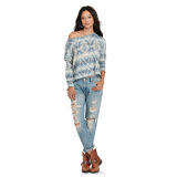 Southwestern Cotton Sweater