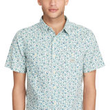 Floral Slub Cotton Shirt