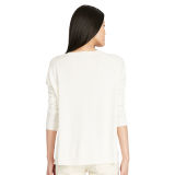 Cotton-Blend V-Neck Sweater