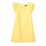 Eyelet Cotton A-Line Dress