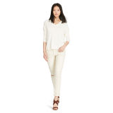 Cotton-Blend V-Neck Sweater