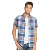 Plaid Cotton Oxford Shirt