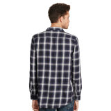 Plaid Cotton Twill Sport Shirt