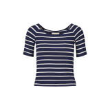 Striped Stretch Jersey Top