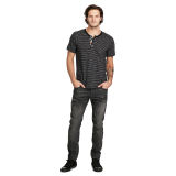 Striped Cotton Jersey Henley