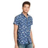 Floral Slub Cotton Shirt