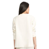 Satin-Trim Sweatshirt