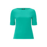 Stretch Cotton Boatneck Tee