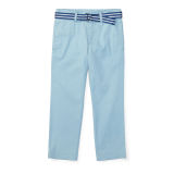 Belted Stretch Cotton Chino