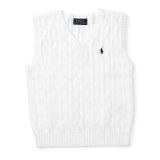 Cable-Knit Cotton Sweater Vest