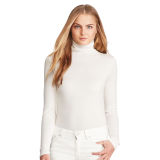 Button-Back Turtleneck