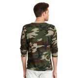 Camo Cotton Jersey Henley