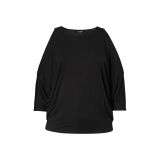 Cutout-Shoulder Jersey Top