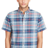 Plaid Cotton Oxford Shirt