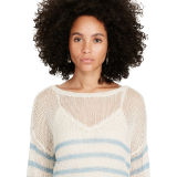 Striped Linen Crewneck Sweater